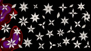 Robot resim. Küçük çiçekte güzel bir desen. Moda baskıları için zarif bir şablon. Motley illüstrasyonu. Küçük renkli çiçekler. Çiçekli bahar çiçekleri.