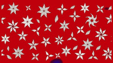 Renkli Bahar Teması eskiz kalıbı. Raster illüstrasyonu. Düz Çiçek Elementleri Tasarımı. Chichi 'nin kumaş kalıbını çiz. Çiçek deseni.