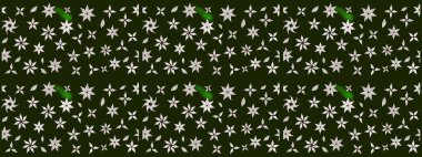 Düz Çiçek Elementleri Tasarımı. Raster çiçekli arka plan. Yazdır. Güzel kumaş deseni. Güzel eskiz şekli. Renkli Yaz Teması çizim şablonu.