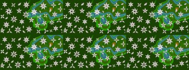 Modern çiçek arkaplanı. Halk tarzı. Parlak renkli çiçekleri ve yeşil ve nötr renklerde yaprakları olan harika bir çiçek deseni. Moda baskıları için zarif bir şablon.