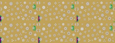 Poster ya da kapak için arka plan. Davetiye ve kartpostal tasarımı için dekoratif çiçek unsurları. Şirin, zarif çiçekler Raster illüstrasyonu. Tekstil için figür. Yapraklı çizim deseni.