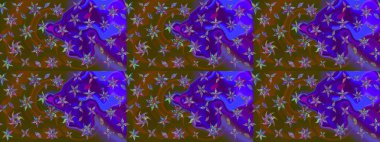 Düz Çiçek Elementleri Tasarımı. Raster çiçekli arka plan. Güzel kumaş deseni. Güzel eskiz şekli. Yazdır. Renkli Yaz Teması çizim şablonu.