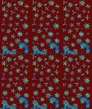 Bahar çiçekleriyle güzel bir çiçek deseni çizmişsin. Raster illüstrasyonu. Güzel kumaş deseni.