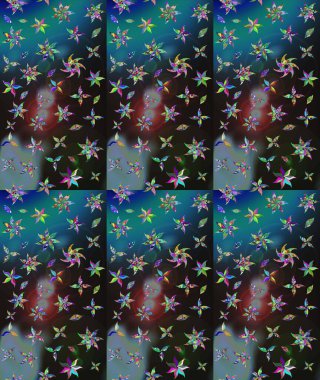 Gri renkli çiçekler. Nazik romantik baskı. Tatil havası. Bahar mevsimi. Raster güzel bir çiçek deseni çiziyor..