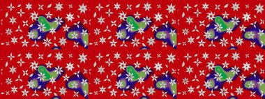 Küçük çiçekteki sevimli çiçek deseni. Raster deseni. Kibarca, kırmızı renkte yaz çiçekleri. Raster illüstrasyonu.