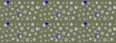 Çiçek arkaplan. Çizim raster deseni. Güzel kumaş deseni.