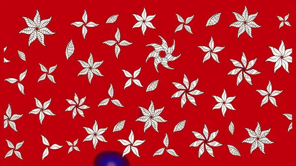 Kırmızı ve nötr renklerde parlak çiçekli halı deseni.