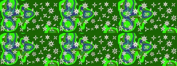 Taslak desenli, modaya uygun kumaş deseni. Şirin çiçek elementleri. Renkli Bahar Teması eskiz kalıbı. Raster illüstrasyonu. Düz Çiçek Elementleri Tasarımı.