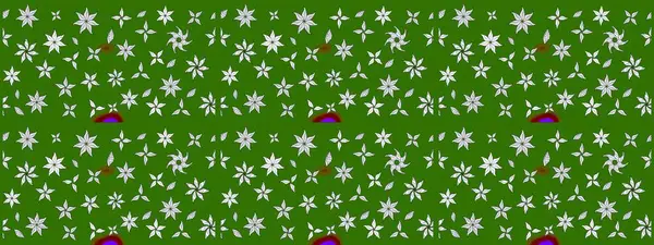 Çizgi çizimi kalıbı. Raster Moda kumaş deseni. Şirin çiçekler..