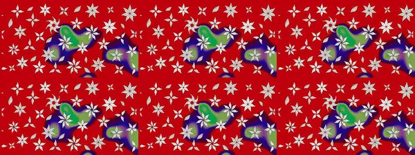 Küçük çiçekteki sevimli çiçek deseni. Raster deseni. Kibarca, kırmızı renkte yaz çiçekleri. Raster illüstrasyonu.