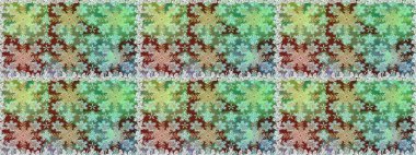 Klasik klasik klasik arka plan. Kusursuz klasik raster yeşili ve altın desenli. Geleneksel oryantasyon süsü.