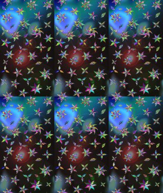 Elle boyanmış suluboya resim çizimleri, çiçekler ve bitkiler. Gri renkli çiçekler.