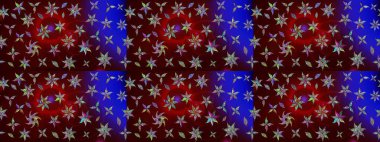 Kabile sanatı boho baskısı, klasik çiçek arkaplanı. Soyut etnik raster çizim kalıbı. Arkaplan dokusu, duvar kağıdı, kahverengi renkli çiçek teması.