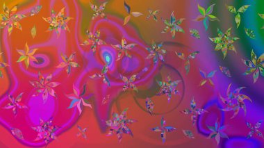 Renkli süs kenarı. Çiçek duvar kağıdı. Hint süsü. Mor renklerde. Çizim kalıbı. Raster illüstrasyonu.