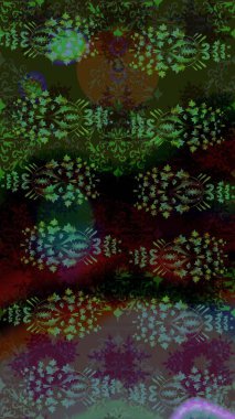 Raster illüstrasyonu. Gri renkte yaz çiçekleri. Küçük çiçekteki sevimli çiçek deseni. Raster deseni.