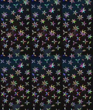 Elle boyanmış suluboya resim çizimleri, çiçekler ve bitkiler. Gri renkli çiçekler.