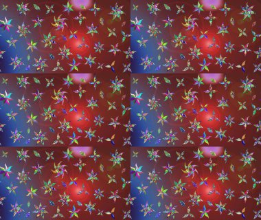 Küçük çiçekte hoş bir çiçek deseni var. Çiçeksel elementlerle süslenmiş zarif raster dokusu. Parlak çiçekli kahverengi renkler üzerine soyut çizim deseni.