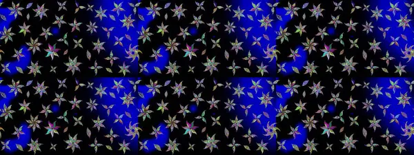 Yumuşak, bahar çiçekleri siyah renklerde. Raster çiçekleri klasik tarzda çizilmiş. Raster illüstrasyonu. Çiçekli yumuşak çizim deseni.