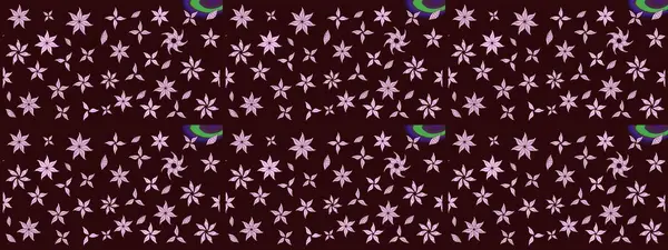 Hediye ambalaj kağıdı, tebrik kartları, posterler ve pankart tasarımı. Kahverengi renkli çiçekler. Raster düz çiçek çizim deseni.