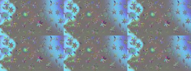 Eskiz geçmişi. Tomurcukları çiçek olan sevimli bir çiçek deseni. Eski usul. Raster. Raster illüstrasyonu. Kumaş, tekstil ve duvar kağıdı baskısı için..