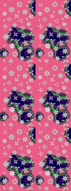 Yumuşak, bahar çiçekli arka plan. Pembe ve nötr renklerde çiçekler. Raster çiçek desenli ve çiçekli..