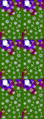 Güzel kumaş deseni. Güzel suluboya yaz çiçekleri deseni..