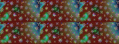 Raster düz çiçek çizim deseni. Kahverengi renkli çiçekler. Tasarım hediye paketi, tebrik kartları, posterler ve afiş tasarımı.