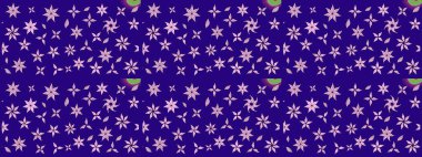 Renkli Bahar Teması eskiz kalıbı. Düz Çiçek Elementleri Tasarımı. Mavi renkli çiçekler. Çiçek desenli eskiz, yaz çiçekleri..