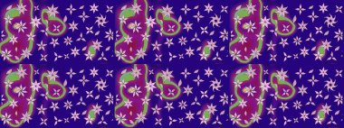 Eskiz geçmişi. Kumaş, tekstil, duvar kağıdı baskısı için. Raster. Tomurcukları çiçek olan sevimli bir çiçek deseni. Eski usul. Raster illüstrasyonu.