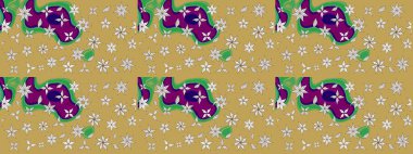 Çiçekli karalama şeklinde Raster çiçek deseni. Yumuşak, yaz çiçekli arka plan. Sarı renkte çiçekler.