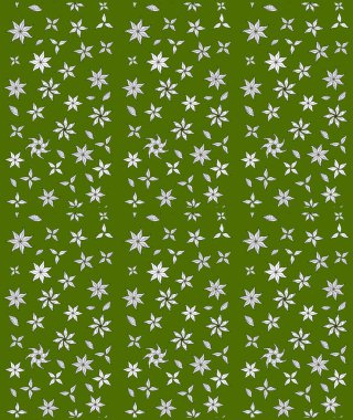 Tekstil tasarımı için yeşil renkli geleneksel halk çiçekleri buketi. Üzerinde gelincikler ve vadi zambakları olan renkli çiçek desenli nakış..