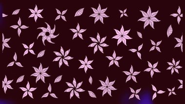 Süslü kumaş deseni. Düz Çiçek Elementleri Tasarımı. Renkli Bahar Teması eskiz kalıbı. Raster illüstrasyonunda çiçek deseni çizimi.