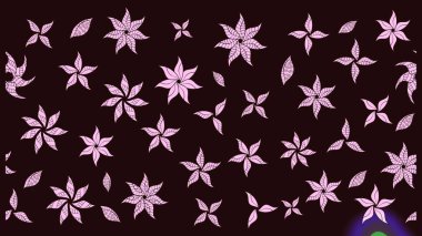 Renkli Bahar Teması eskiz kalıbı. Çiçek desenli çizim. Düz Çiçek Elementleri Tasarımı. Asya tekstil tarzında. Raster illüstrasyonu. Güzel kumaş deseni.