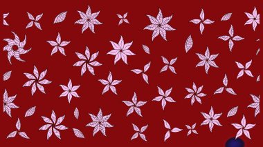 Düz Çiçek Elementleri Tasarımı. Asya tekstil tarzında. Çiçek desenli çizim. Güzel kumaş deseni. Raster illüstrasyonu. Renkli Bahar Teması çizim şablonu.