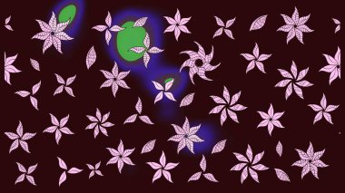 Güzel kumaş deseni. El çizimi. Çiçekler, dallar, bitkiler ve çiçekler. Raster illüstrasyonu.