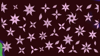 Taslak desenli, modaya uygun kumaş deseni. Düz Çiçek Elementleri Tasarımı. Raster illüstrasyonu. Renkli Bahar Teması eskiz kalıbı. Şirin çiçek elementleri..