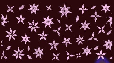 Kahverengi renkli çiçekler. Elle çizilmiş sonbahar çiçeği deseni. Doodle tarzı. Tekstil ve kapak tasarımı için mükemmel. Renkli kahverengi çizim deseni.