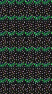 Çiçekli karalama şeklinde Raster çiçek deseni. Gri renkli çiçekler. Nazik, sevimli çiçek arkaplanı..