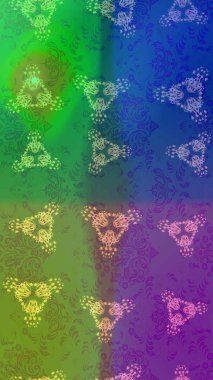 Kar tanelerinin soyut arkaplanlı Noel şablonu. Noel ve yeni yıl moda baskıları için tatil tasarımı. Altın kar taneleri. Raster illüstrasyonu.