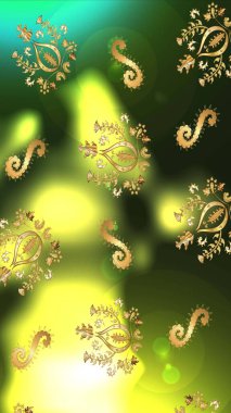 Noel ve yeni yıl moda baskıları için tatil tasarımı. Raster illüstrasyonu. Kar tanelerinin soyut arkaplanlı Noel şablonu. Altın renkler.