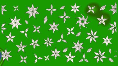 Suluboya elle çizilmiş çiçek desenli eskiz deseni. Parlak renkli fantezi çiçekleri, yapraklar, yeşil renkli tomurcuklar.