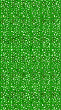 Klasik taslak çizimi. Raster Yumuşak kumaş deseni. Çiçek yeşili eskiz deseni. Raster çiçek izi..