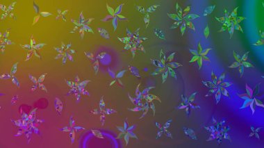 Klasik tropikal doğal elementlerin suluboya seti. Egzotik çiçekler, kahverengi renklerde botanik, parlak, klasik bir doğa. Raster illüstrasyonu.