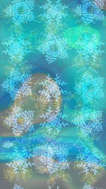 Kar taneleri mavi, nötr ve gri renklerde izole edilmiş. Raster illüstrasyonu. Raster illüstrasyonu. Kar Tanesi Simgesi.