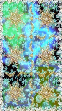 Raster klasik barok çiçeksiz altın desenli. Süslü dekorasyon. Lüks, kraliyet ve Viktorya dönemi konsepti. Altın elementlerle nötr renklerde altın desen.