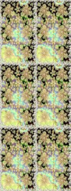 Süslü dekorasyon. Tarafsız renklerdeki altın desenler ve altın elementler. Lüks, kraliyet ve Viktorya dönemi konsepti. Raster klasik barok çiçeksiz altın desenli..