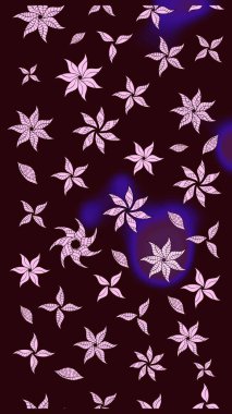 Çiçekli yaz çiçekleri. Motley illüstrasyonu. Küçük renkli çiçekler. Küçük çiçekte güzel bir desen. Moda baskıları için zarif bir şablon. Çizim.