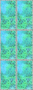 Güzel bir kumaş tasarımı. Dekoratif el çizimi kelebekler. Raster illüstrasyonu. Mavi ve yeşil renkte resim.