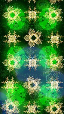 Raster illüstrasyonu. Kar taneleri ve raster arkaplanlı Noel karalaması deseni.