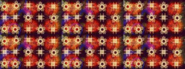 Arabesk ile klasik model. Arabesk ve çiçekli doğu raster desenleri. Geleneksel klasik süs.